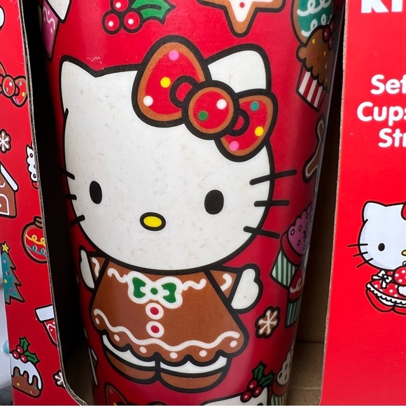 Christmas Sanrio Hello Kitty Double Sided Gingerbread House Bamboo Tumbler/Cups - Picture 11 of 12